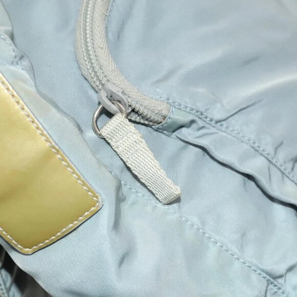 PRADA Shoulder Bag Nylon Light Blue Silver Auth - Picture 13 of 16
